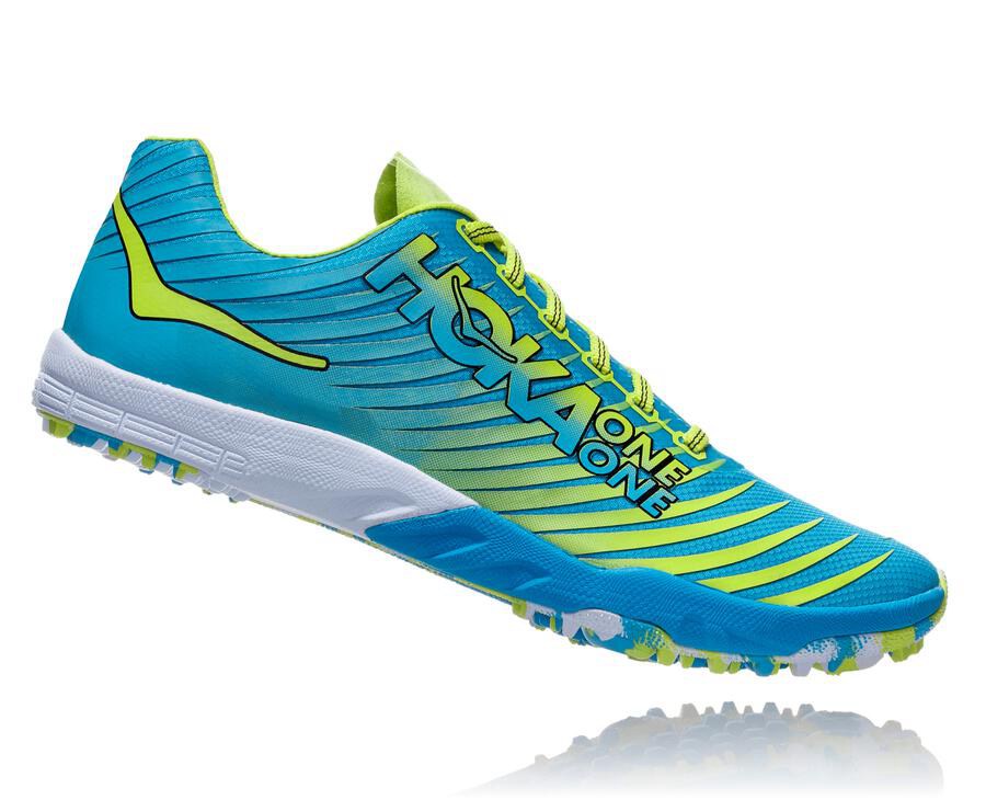 Hoka One One Spikes Dame - Evo Xc - Blå/Grøn - 605724DFC